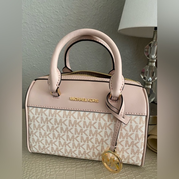 Michael Kors Pink and Cream Mini Bag with Gold Hardware - Picture 1 of 6